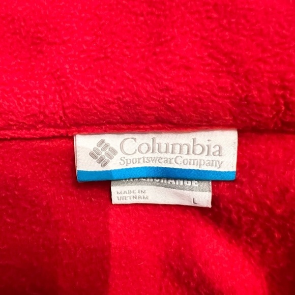 COLUMBIA fleece zip sweatshirt size L - Picture 5 of 5